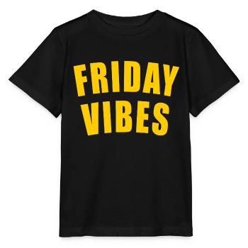 VENDREDI VIBES CADEAU VENDREDI SEMAINE SEMAINE JOUR - T-shirt bio MINI CREATOR Stanley/Stella Enfant - noir - Devant - Mikhail (115cm)