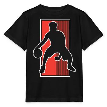 Basketball Basketballer - Stanley/Stella Kinder T-Shirt MINI CREATOR  - Schwarz - Vorne - Mikhail (115cm)