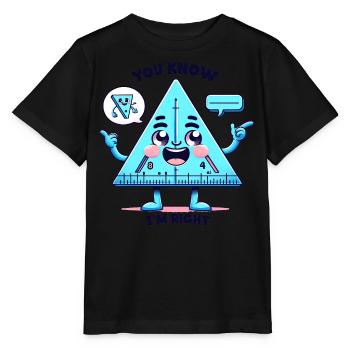 Triangle Ruler's Angle on Fun - Stanley/Stella MINI CREATOR Kids’ T-Shirt - black - Front - Mikhail (115cm)
