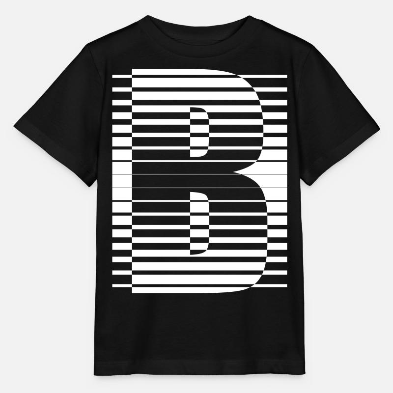LETTER B - Stanley/Stella MINI CREATOR Kids’ T-Shirt - black