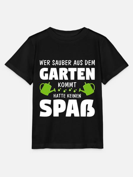 Garten Gärtner Gartenarbeit Hobbygärtner Geschenk - Stanley/Stella Kinder T-Shirt MINI CREATOR  - Schwarz