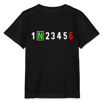 Motorcycle gear shift racing biker biker t-shirt - Stanley/Stella MINI CREATOR Kids’ T-Shirt - black - Front - Mikhail (115cm)
