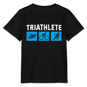 Triathlon Triathlete - Stanley/Stella Kinder T-Shirt MINI CREATOR  - Schwarz - Vorne - Mikhail (115cm)