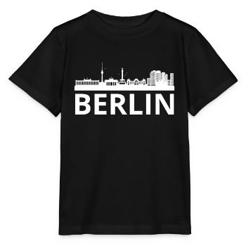 Berlin Skyline - Stanley/Stella MINI CREATOR Kids’ T-Shirt - black - Front - Mikhail (115cm)