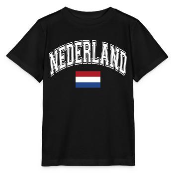 Drapeau néerlandais - T-shirt bio MINI CREATOR Stanley/Stella Enfant - noir - Devant - Mikhail (115cm)