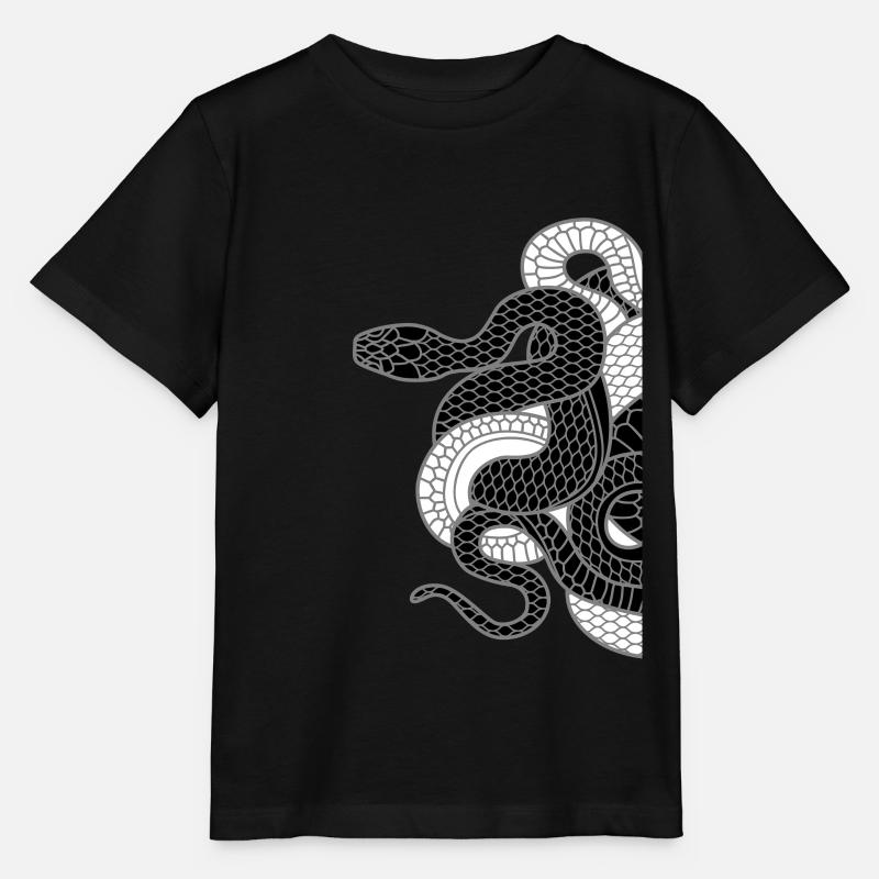 Schlangen - Stanley/Stella Kinder T-Shirt MINI CREATOR  - Schwarz