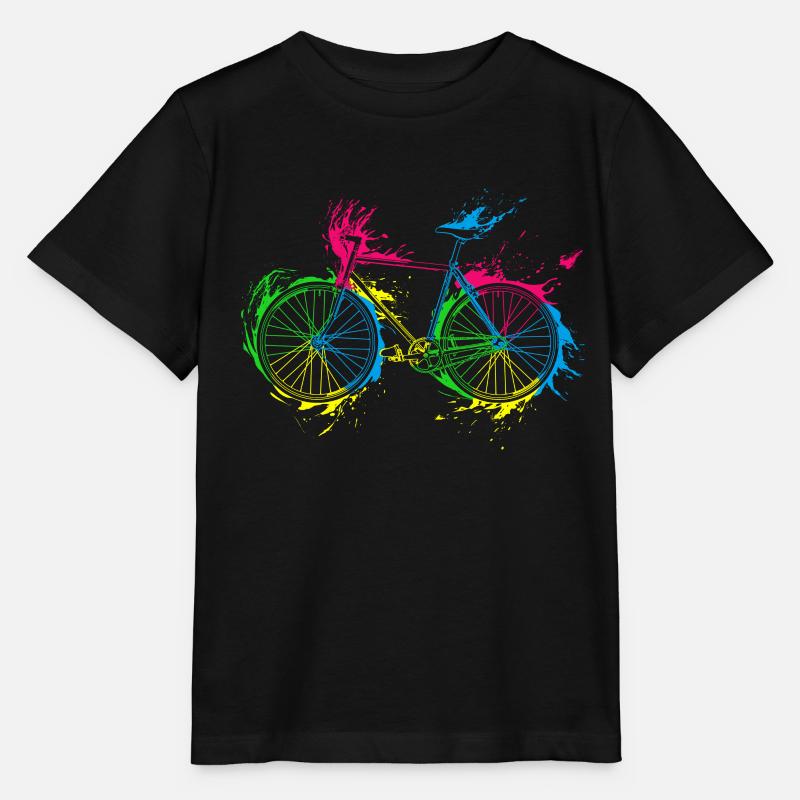 Fahrrad Radfahrer Geschenk - Stanley/Stella Kinder T-Shirt MINI CREATOR  - Schwarz
