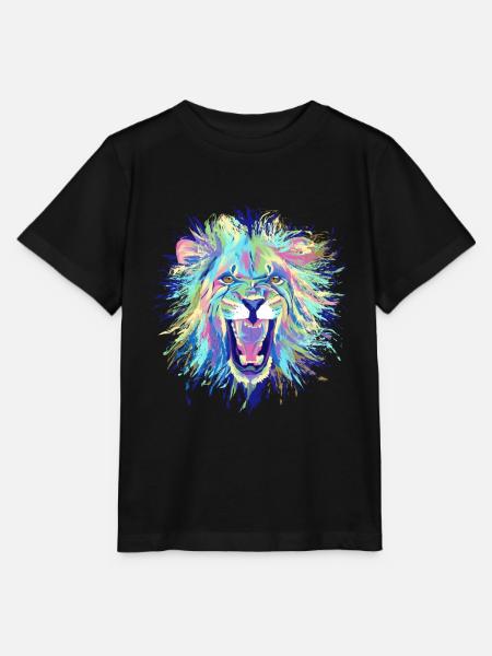 Löwe - Stanley/Stella Kinder T-Shirt MINI CREATOR - Schwarz
