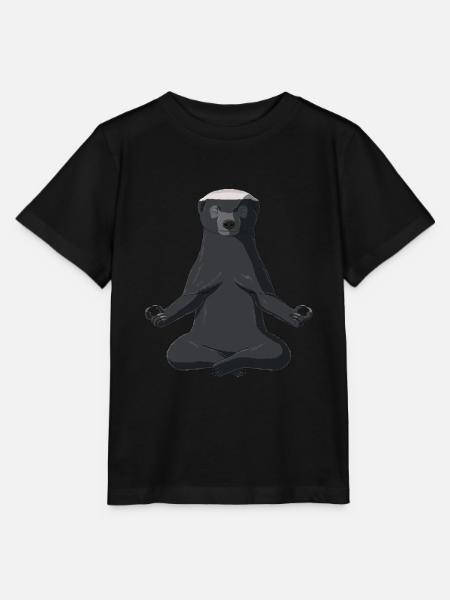 Honig Dachs - Stanley/Stella Kinder T-Shirt MINI CREATOR - Schwarz