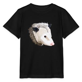 Opossum - Stanley/Stella Kinder T-Shirt MINI CREATOR  - Schwarz - Vorne - Mikhail (115cm)