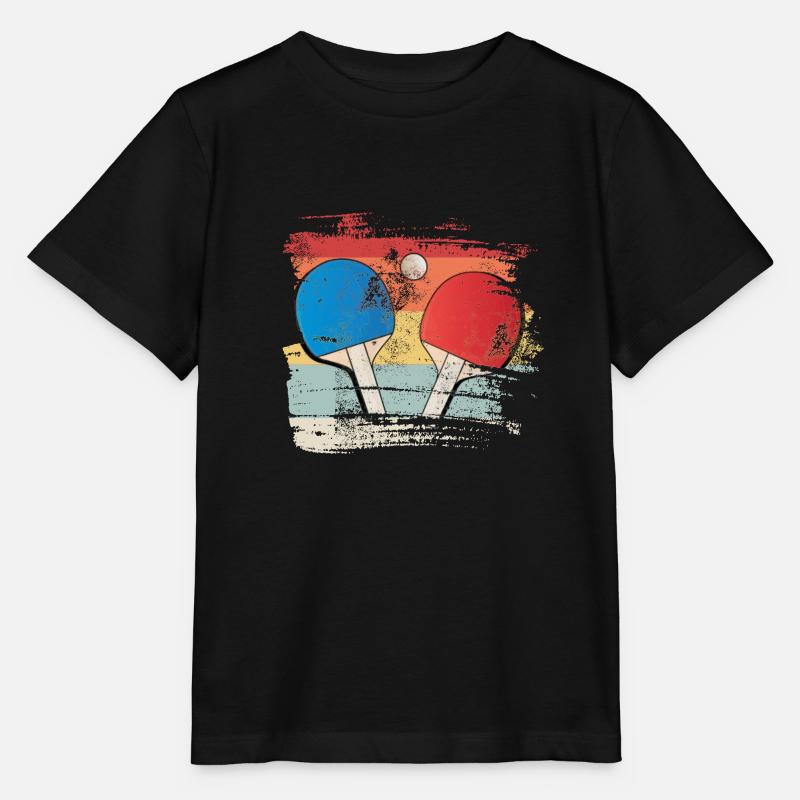 Cadeau de ping-pong pour joueur de ping-pong - T-shirt bio MINI CREATOR Stanley/Stella Enfant - noir
