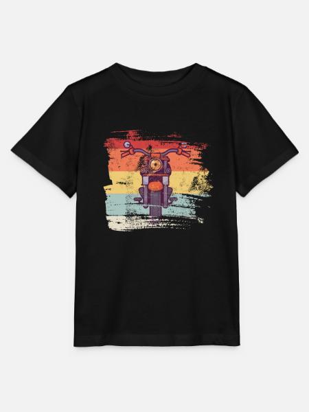 Motorrad Geschenk für Motorrad Fahrer - Stanley/Stella Kinder T-Shirt MINI CREATOR  - Schwarz