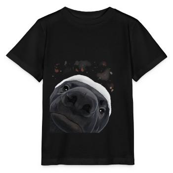 Neugieriger Honigdachs - Stanley/Stella Kinder T-Shirt MINI CREATOR  - Schwarz - Vorne - Mikhail (115cm)