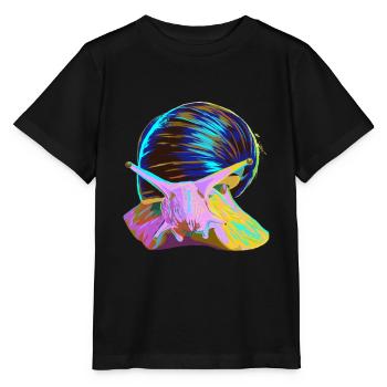 Splash Escargot - T-shirt bio MINI CREATOR Stanley/Stella Enfant - noir - Devant - Mikhail (115cm)