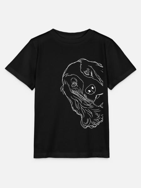 Neugieriger English Cocker Spaniel Hund - Stanley/Stella Kinder T-Shirt MINI CREATOR - Schwarz
