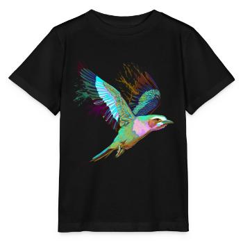 Porte-fourches volantes Bird - T-shirt bio MINI CREATOR Stanley/Stella Enfant - noir - Devant - Mikhail (115cm)