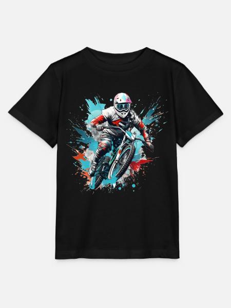 Rider de BMX - T-shirt bio MINI CREATOR Stanley/Stella Enfant - noir