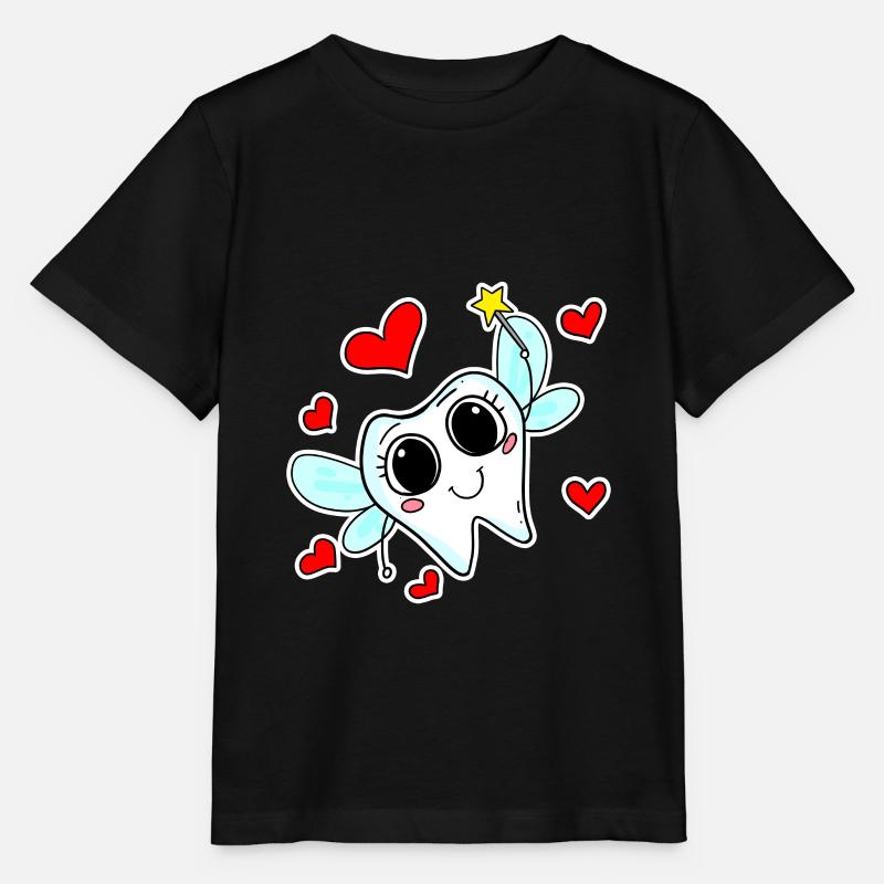 La magie des dents de la fée des dents - T-shirt bio MINI CREATOR Stanley/Stella Enfant - noir
