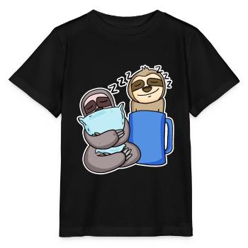 Paresseux - T-shirt bio MINI CREATOR Stanley/Stella Enfant - noir - Devant - Mikhail (115cm)