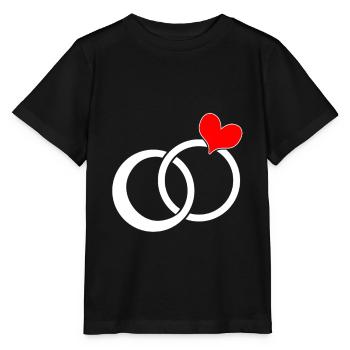 Wedding ring marriage ring engagement - Stanley/Stella MINI CREATOR Kids’ T-Shirt - black - Front - Mikhail (115cm)