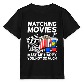 Film Kino Spruch Fernsehen Geschenk Popcorn - Stanley/Stella Kinder T-Shirt MINI CREATOR  - Schwarz - Vorne - Mikhail (115cm)