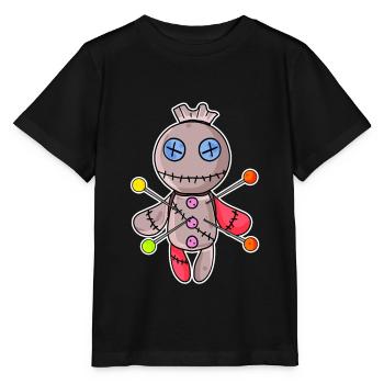 Voodoo doll - Stanley/Stella Kinder T-Shirt MINI CREATOR  - Schwarz - Vorne - Mikhail (115cm)