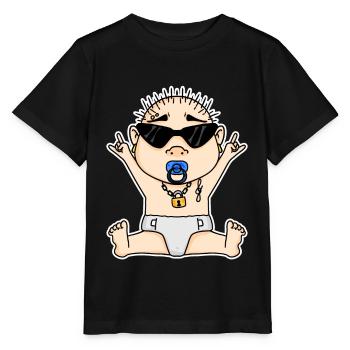 Cool Baby - T-shirt bio MINI CREATOR Stanley/Stella Enfant - noir - Devant - Mikhail (115cm)