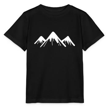 Montagne sommets - T-shirt bio MINI CREATOR Stanley/Stella Enfant - noir - Devant - Mikhail (115cm)