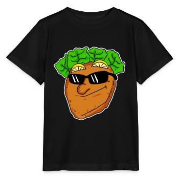 Cool escalopes avec lunettes de soleil - T-shirt bio MINI CREATOR Stanley/Stella Enfant - noir - Devant - Mikhail (115cm)