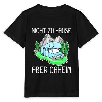 Wohnmobil Blau - Stanley/Stella Kinder T-Shirt MINI CREATOR  - Schwarz - Vorne - Mikhail (115cm)