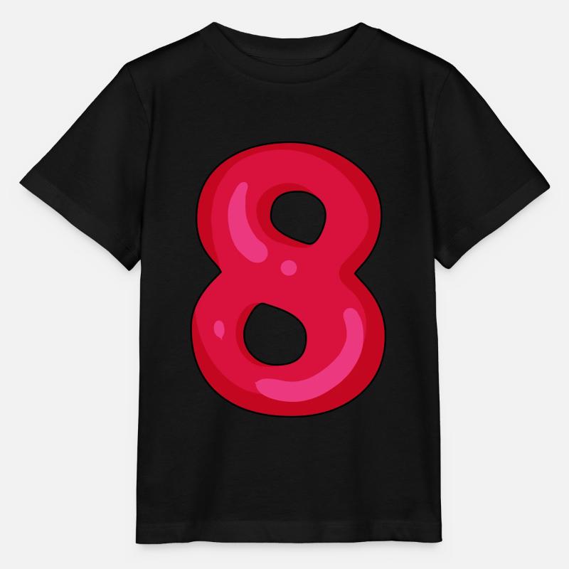 Number 8 - Number 8 - Stanley/Stella MINI CREATOR Kids’ T-Shirt - black