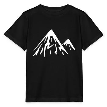 Berg Berge - Stanley/Stella Kinder T-Shirt MINI CREATOR  - Schwarz - Vorne - Mikhail (115cm)