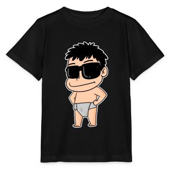 Bébé cool - T-shirt bio MINI CREATOR Stanley/Stella Enfant - noir - Devant - Mikhail (115cm)