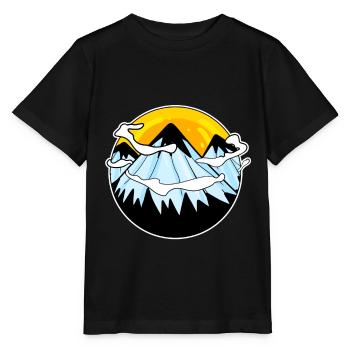 Berg Berge - Stanley/Stella Kinder T-Shirt MINI CREATOR  - Schwarz - Vorne - Mikhail (115cm)