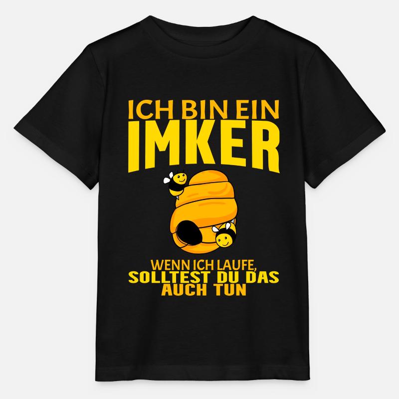 Bienen Imker Biene - Stanley/Stella Kinder T-Shirt MINI CREATOR  - Schwarz