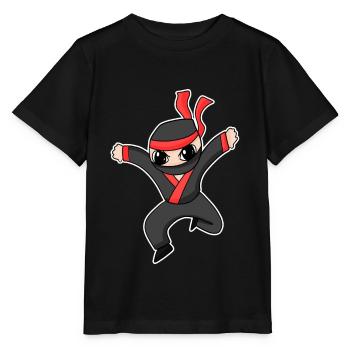 Ninja - T-shirt bio MINI CREATOR Stanley/Stella Enfant - noir - Devant - Mikhail (115cm)