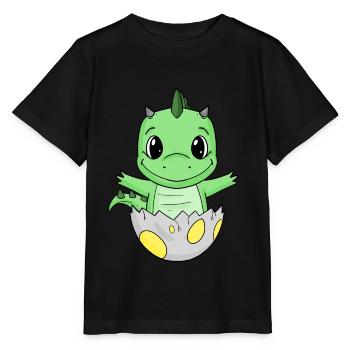 Naissance de bébé Oeuf Dino Naissance - T-shirt bio MINI CREATOR Stanley/Stella Enfant - noir - Devant - Mikhail (115cm)
