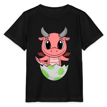 Naissance de bébé Oeuf Dragon Naissance - T-shirt bio MINI CREATOR Stanley/Stella Enfant - noir - Devant - Mikhail (115cm)