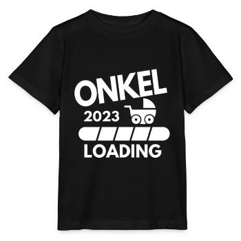 Onkel 2023 - Onkel werden - Stanley/Stella Kinder T-Shirt MINI CREATOR  - Schwarz - Vorne - Mikhail (115cm)