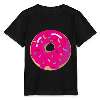 Donut Donuts - Stanley/Stella Kinder T-Shirt MINI CREATOR  - Schwarz - Vorne - Mikhail (115cm)