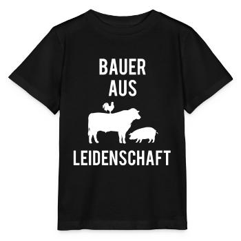 Bauer aus Leidenschaft - Stanley/Stella Kinder T-Shirt MINI CREATOR  - Schwarz - Vorne - Mikhail (115cm)