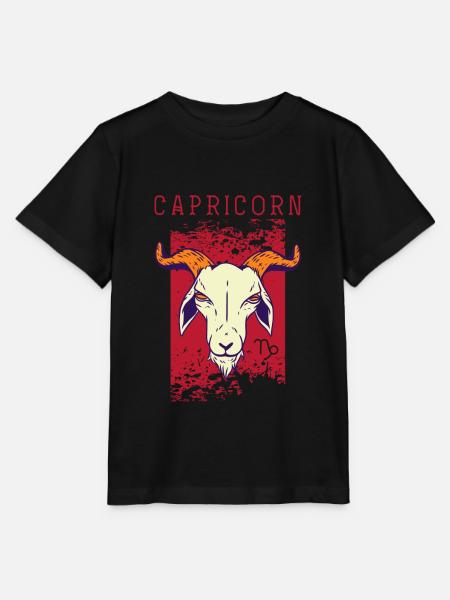 Steinbock-Geburts-Zeichen-Astrologie-Horoskop - Stanley/Stella Kinder T-Shirt MINI CREATOR - Schwarz