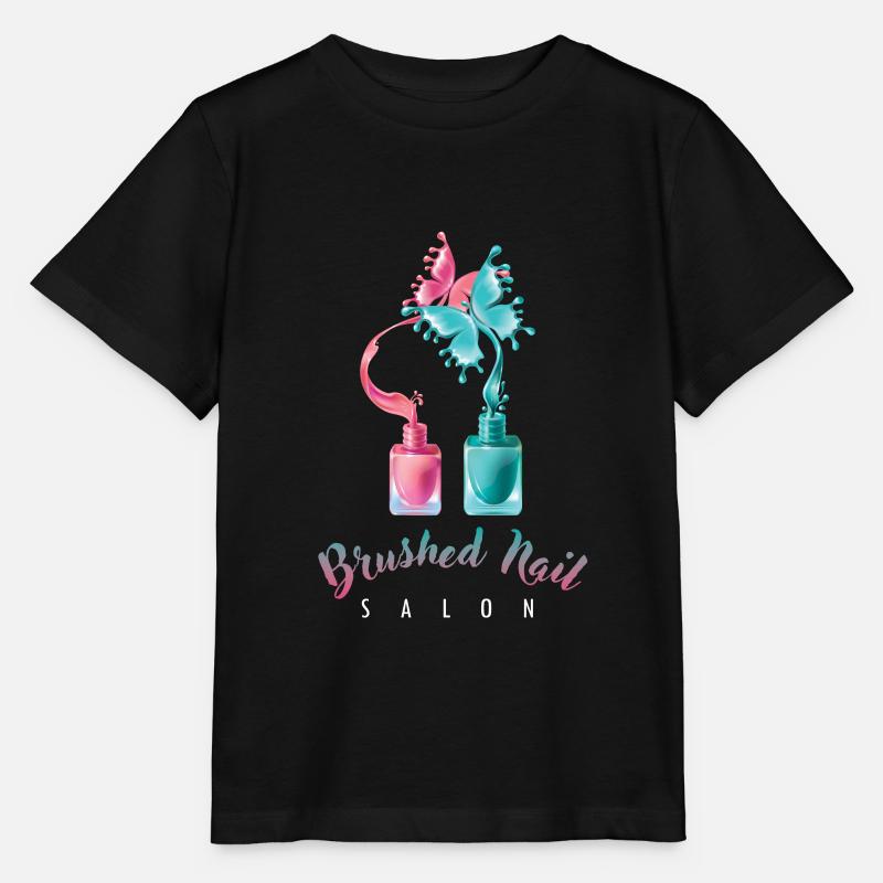 Cadeau de salon de manucure de salon de manucure brossé - T-shirt bio MINI CREATOR Stanley/Stella Enfant - noir