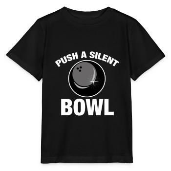 Drücken Sie eine stille Schüssel Beast Bowlers Pins Kegel - Stanley/Stella Kinder T-Shirt MINI CREATOR  - Schwarz - Vorne - Mikhail (115cm)