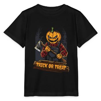 Trick Or Treat Cadeau de citrouille d'Halloween bizarre - T-shirt bio MINI CREATOR Stanley/Stella Enfant - noir - Devant - Mikhail (115cm)