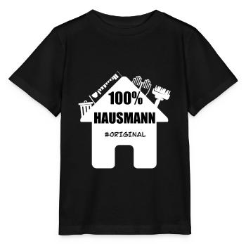 Hausmann Original Geschenkidee Vaterschaft Lustig - Stanley/Stella Kinder T-Shirt MINI CREATOR  - Schwarz - Vorne - Mikhail (115cm)