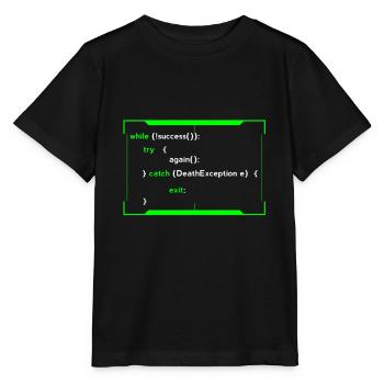 Cadeau de développeur de programmeur de codeur de codage HTML Java - T-shirt bio MINI CREATOR Stanley/Stella Enfant - noir - Devant - Mikhail (115cm)