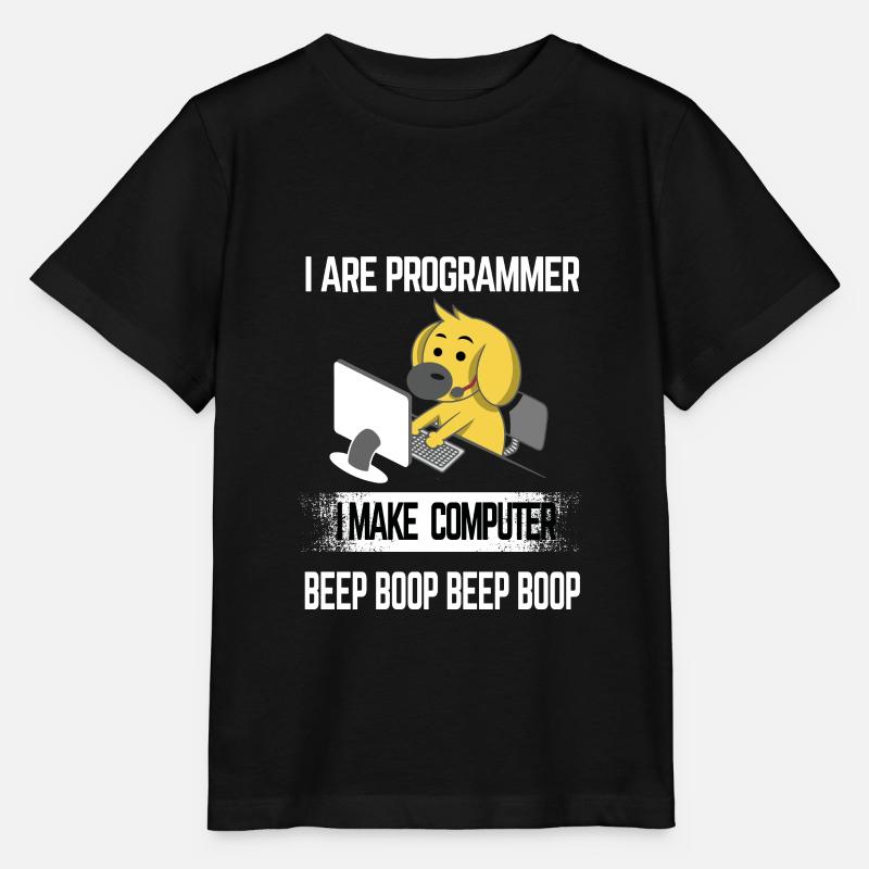 Informatique programmeur ordinateur pc cadeau - T-shirt bio MINI CREATOR Stanley/Stella Enfant - noir