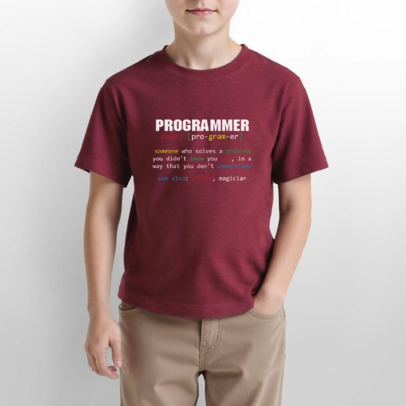 Programmer Definition Coder Programming Coding Stanley/Stella MINI CREATOR Kids’ T-Shirt
