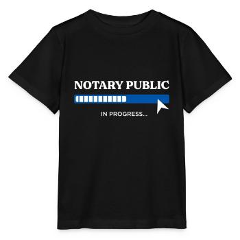 Notary Public in Progress Future Notary Lawyer - Stanley/Stella MINI CREATOR Kids’ T-Shirt - black - Front - Mikhail (115cm)